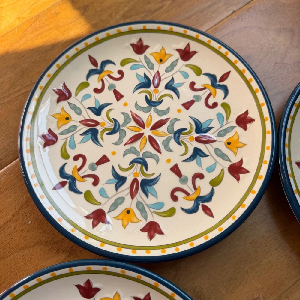 BOBBY FLAY Sevilla Salad Plate Set of 4 pcs Blue